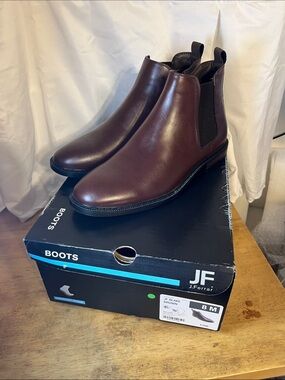 JF j.ferrar Blake Men's Brown Chukka Chelsea Boots Size 8